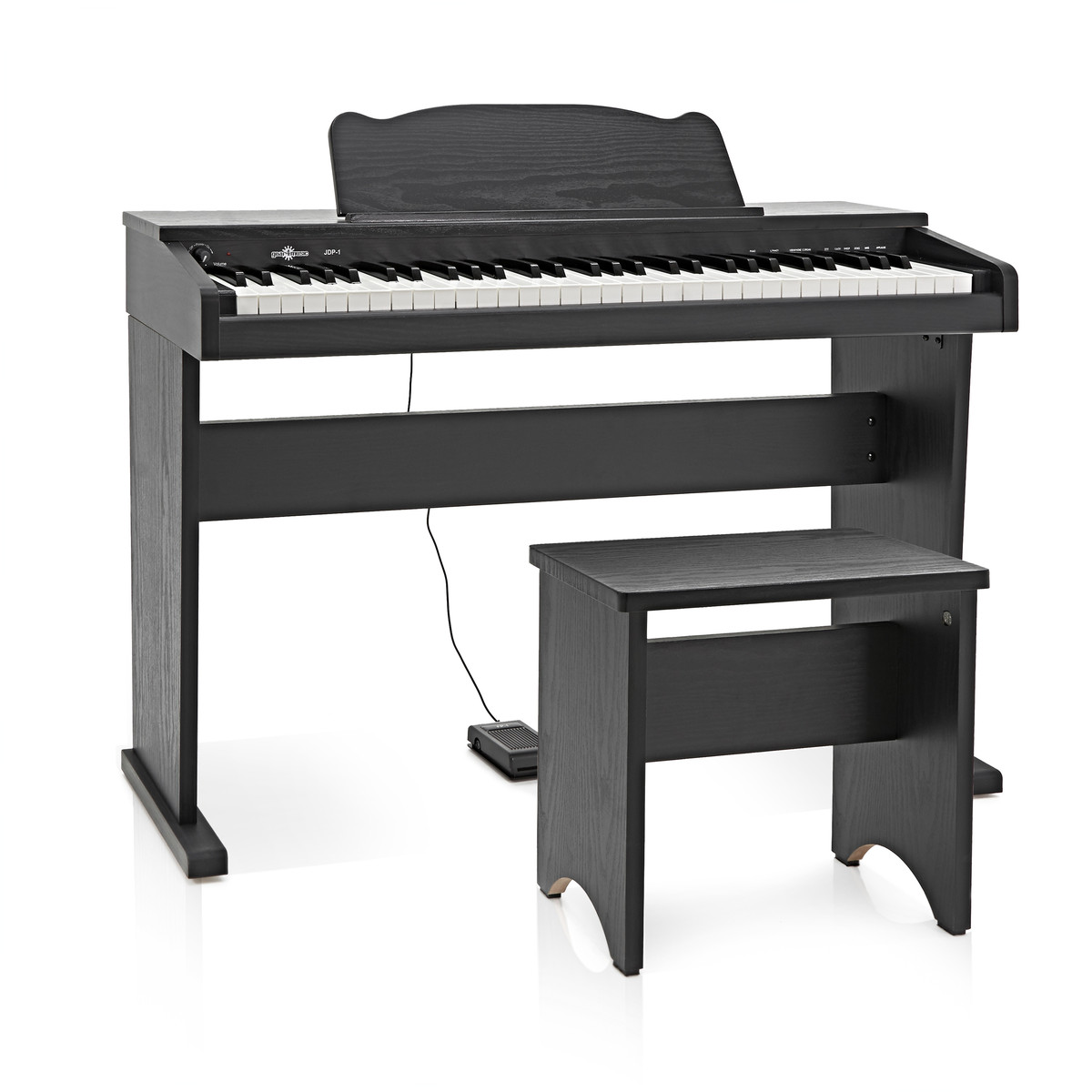 JDP-1 Junior Digital Piano by Gear4music, Matte Black - Nearly New