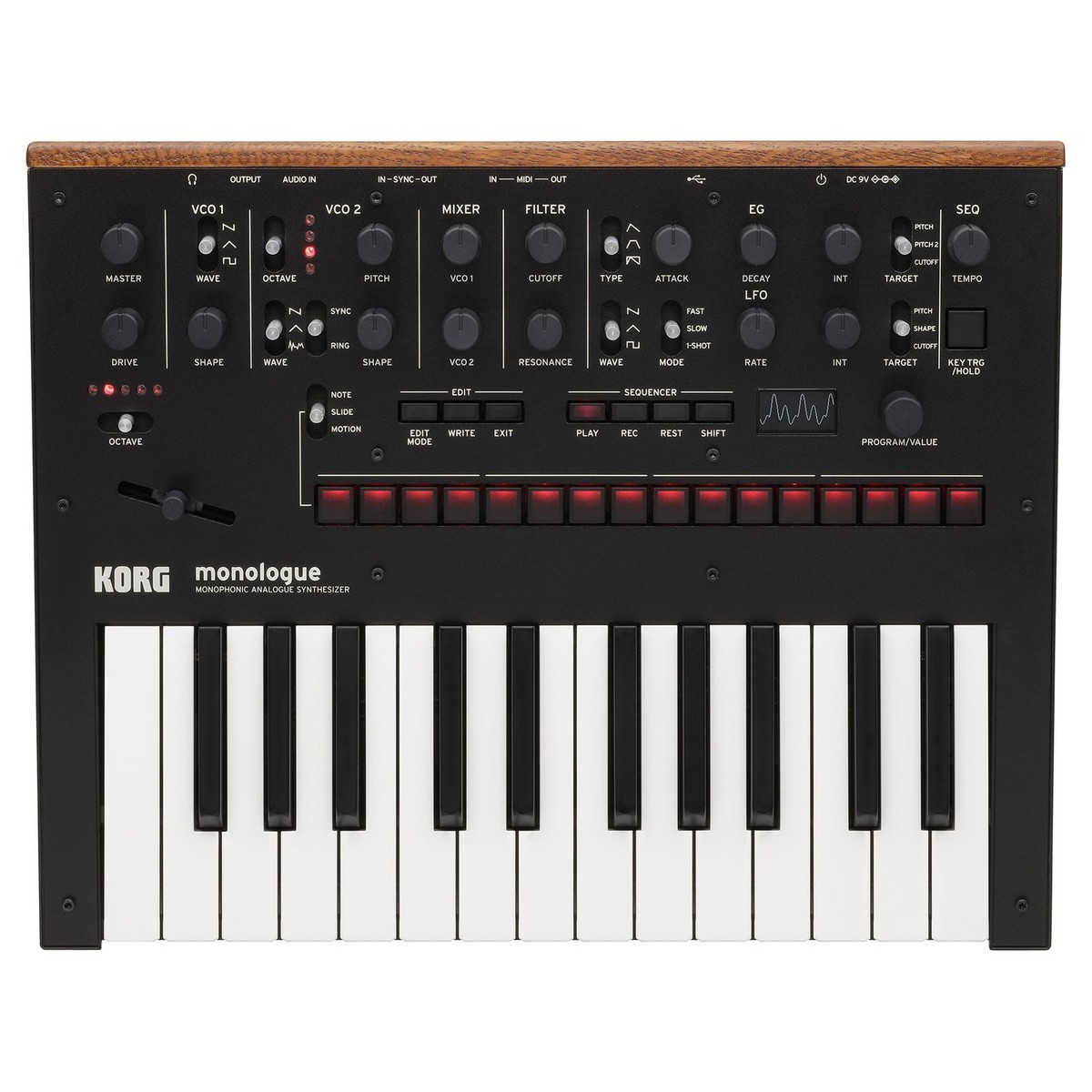 Korg Monologue Analog Synthesizer, Black