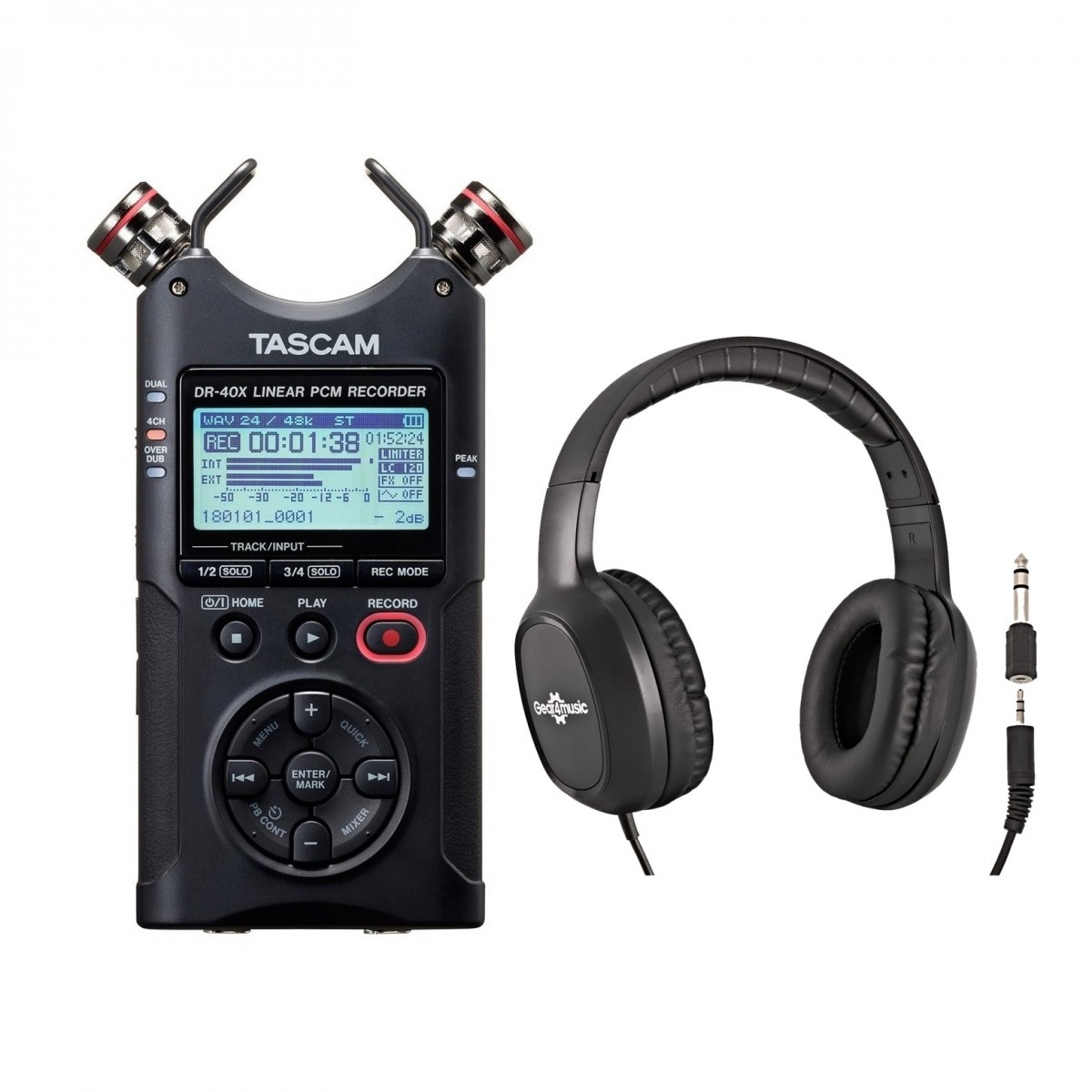 Tascam DR-40X Location Recording Bundle