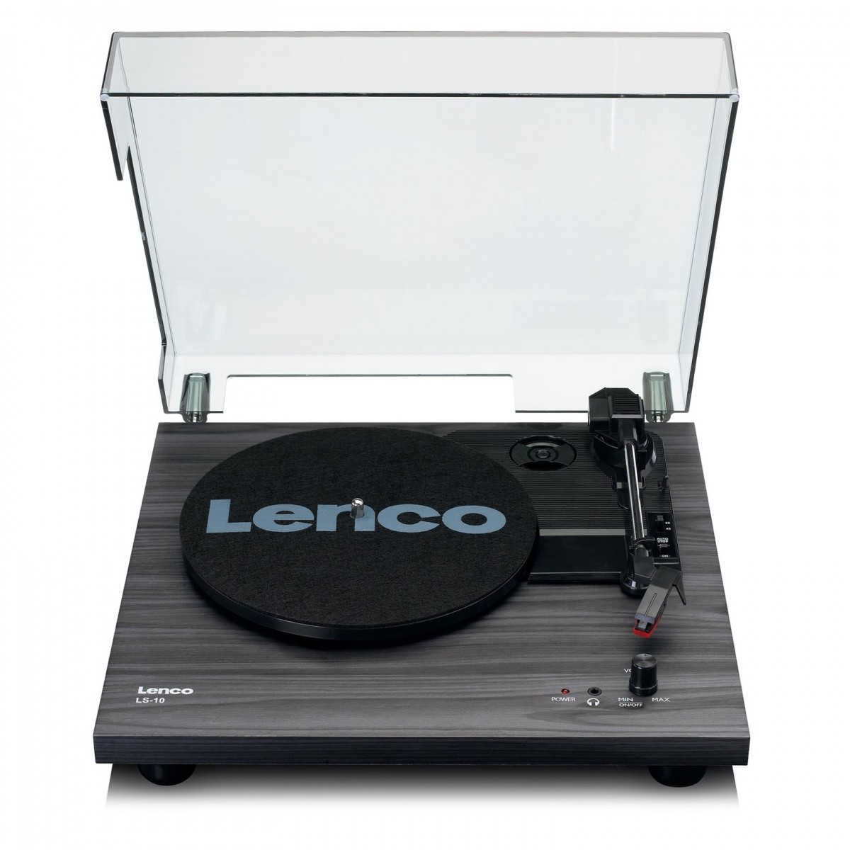 Lenco LS-10 Turntable with Built-In Speakers, Black