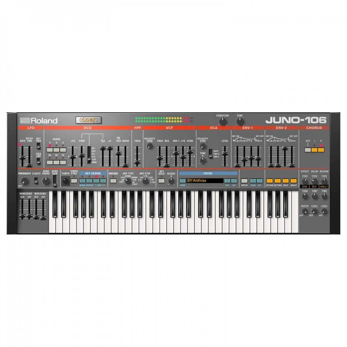Roland Cloud Juno-106 Virtual Instrument