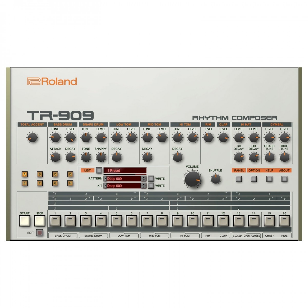 Roland Cloud TR-909 Virtual Instrument