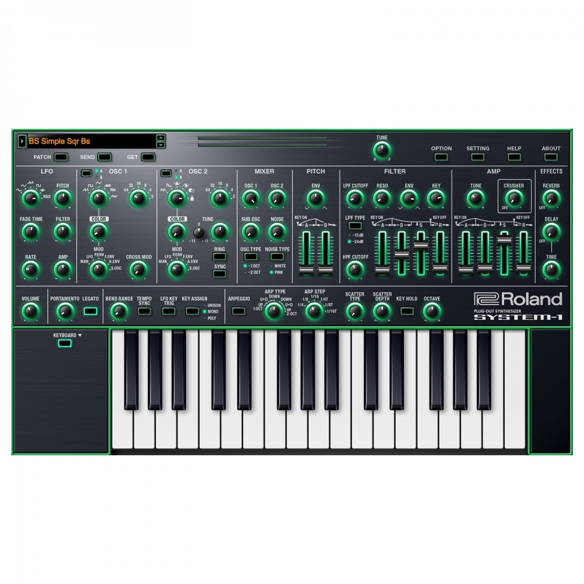 Roland Cloud System-1 Virtual Instrument