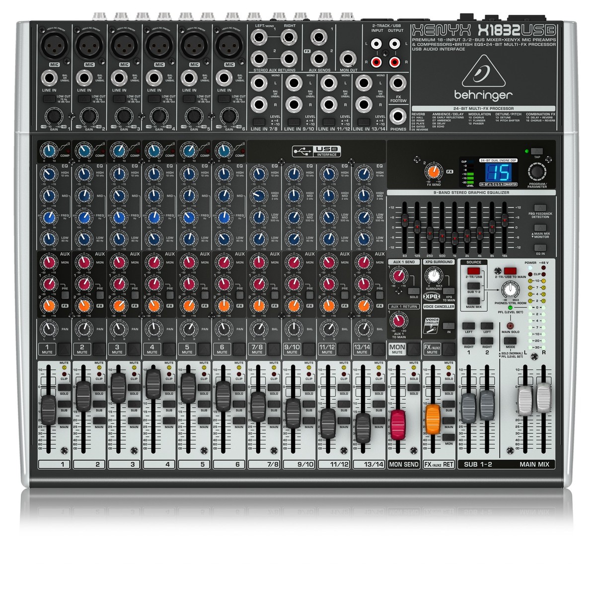 Behringer XENYX X1832USB 18 Channel Analog Mixer
