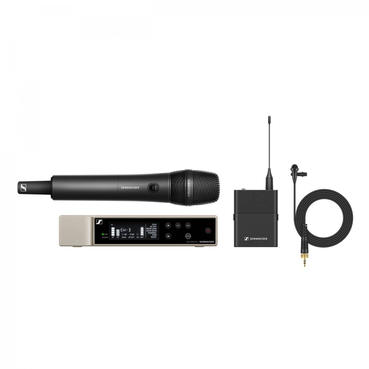 Sennheiser EW-D Dual Wireless System with ME2 and 835-S, S1-7 Band
