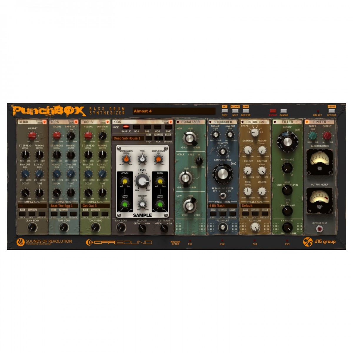 D16 Group PunchBox Bass Drum Synthesizer