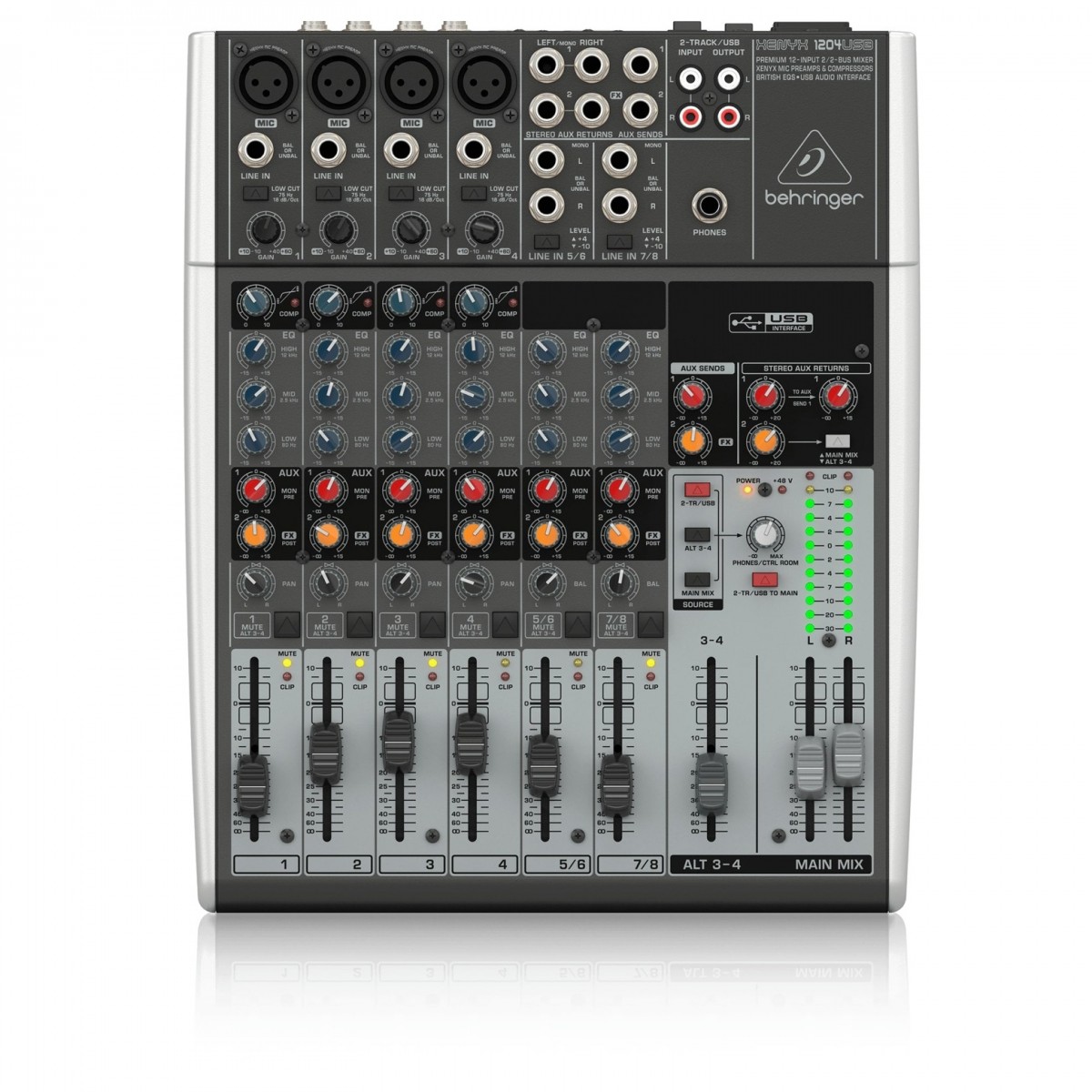 Behringer XENYX 1204USB Analog Mixer