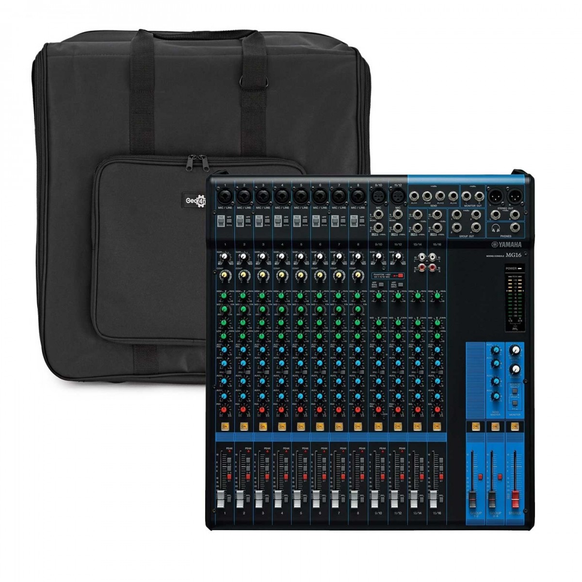 Yamaha MG16 Analog Mixer with Gear4music Bag