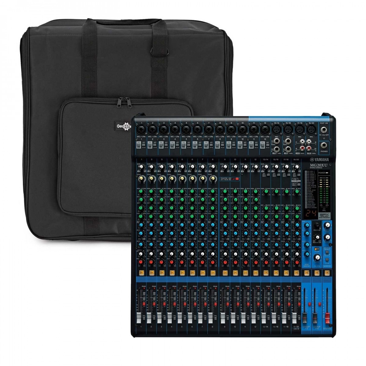 Yamaha MG20XU Analog USB Mixer with Gear4music Bag