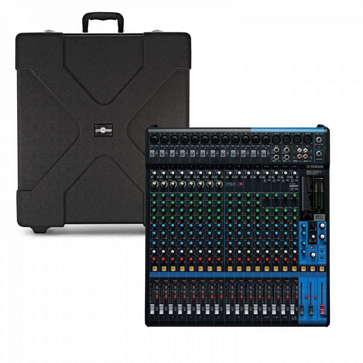 Yamaha MG20XU Analog USB Mixer with Pop Up Case