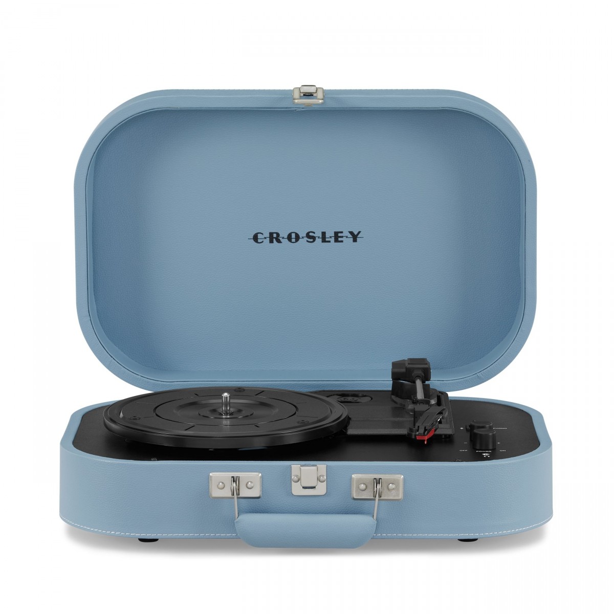 Crosley Discovery Portable Turntable with Bluetooth Out, Glacier