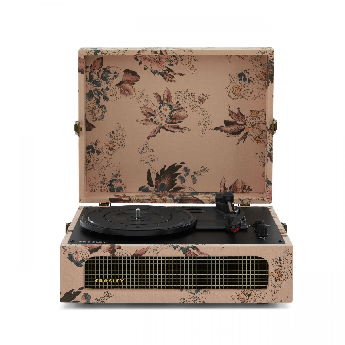 Crosley Voyager Portable Turntable with Bluetooth Out, Floral