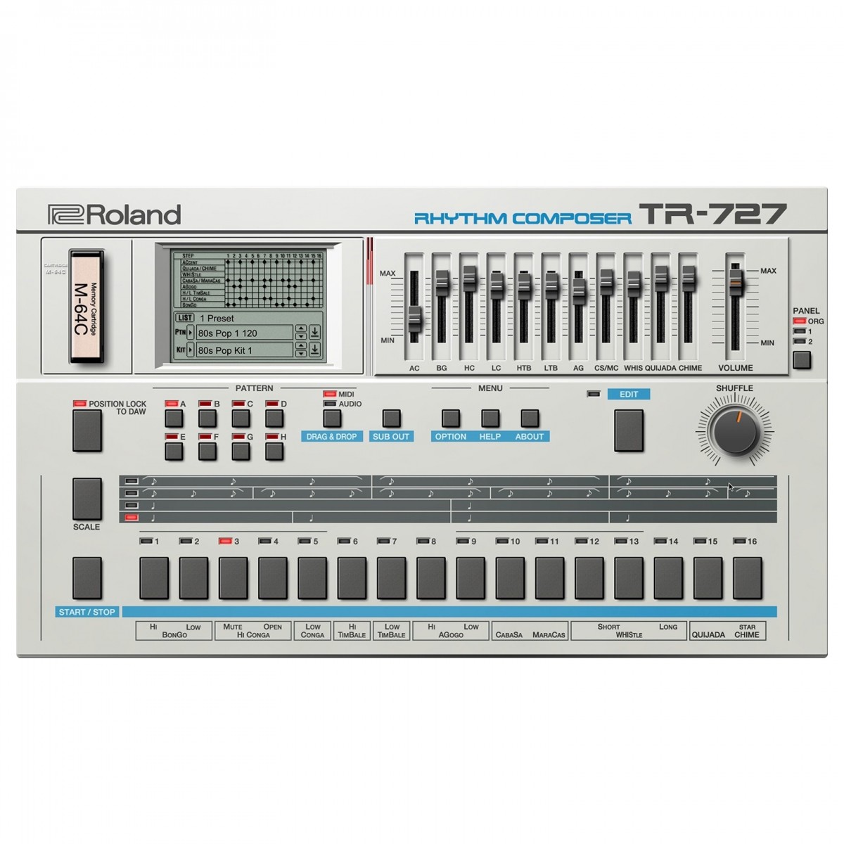 Roland Cloud TR-727 Drum Machine Plugin