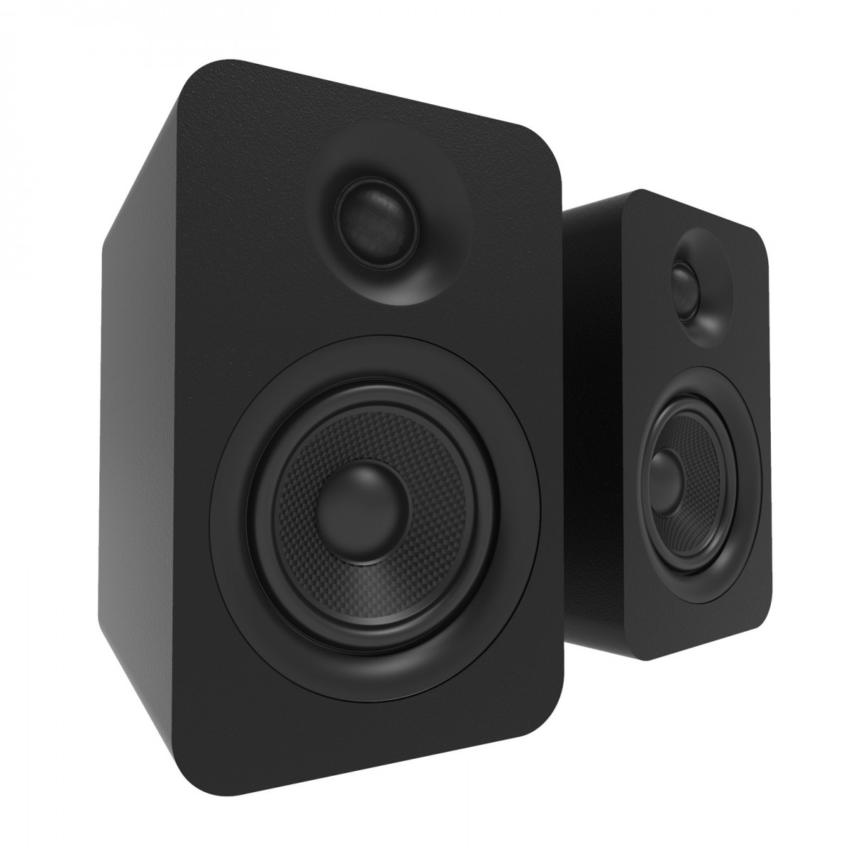 Kanto YU Passive 4'' Bookshelf Speakers, Matte Black