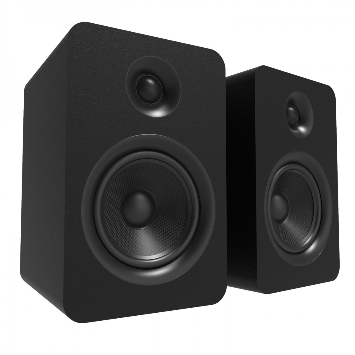 Kanto YU Passive 6'' Bookshelf Speakers, Matte Black