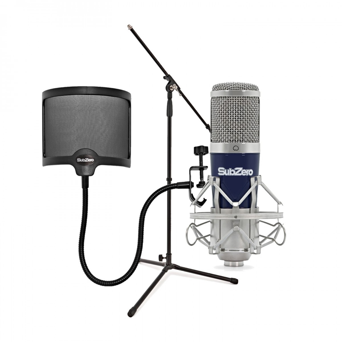 SubZero SZC-500-USB Condenser Microphone Vocal Pack