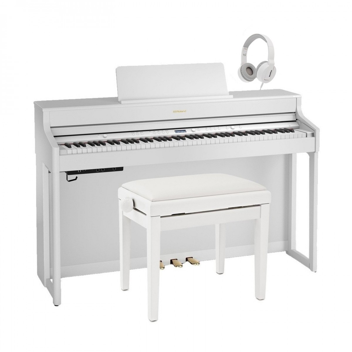 Roland HP702 Digital Piano Package, White