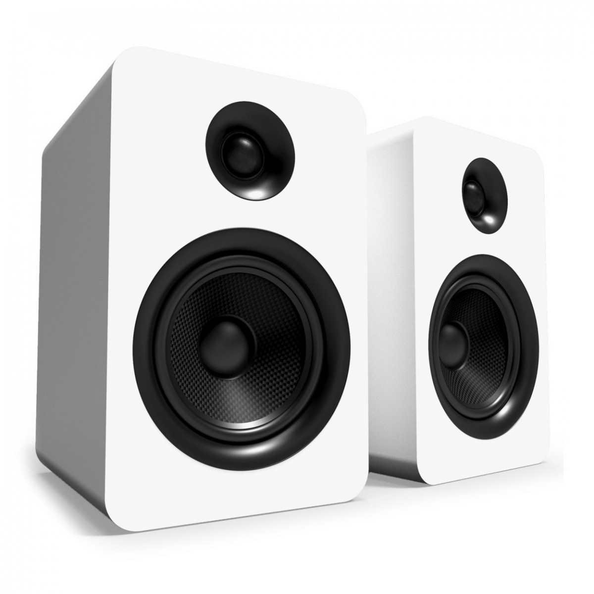 Kanto YU Passive 6'' Bookshelf Speakers, Matte White