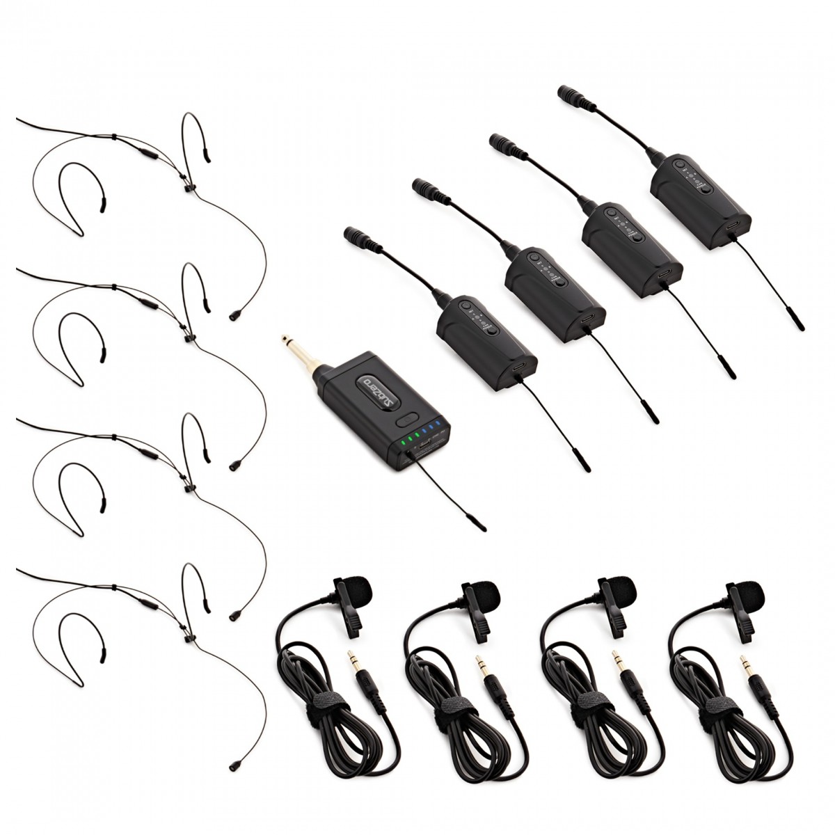 SubZero VOXLINK-Compact, Quad Lav/Headset Wireless Microphone System