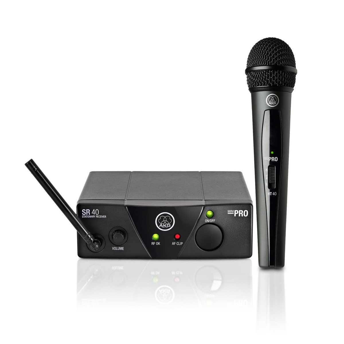 AKG WMS40 Mini Wireless Vocal Microphone System, ISM 2