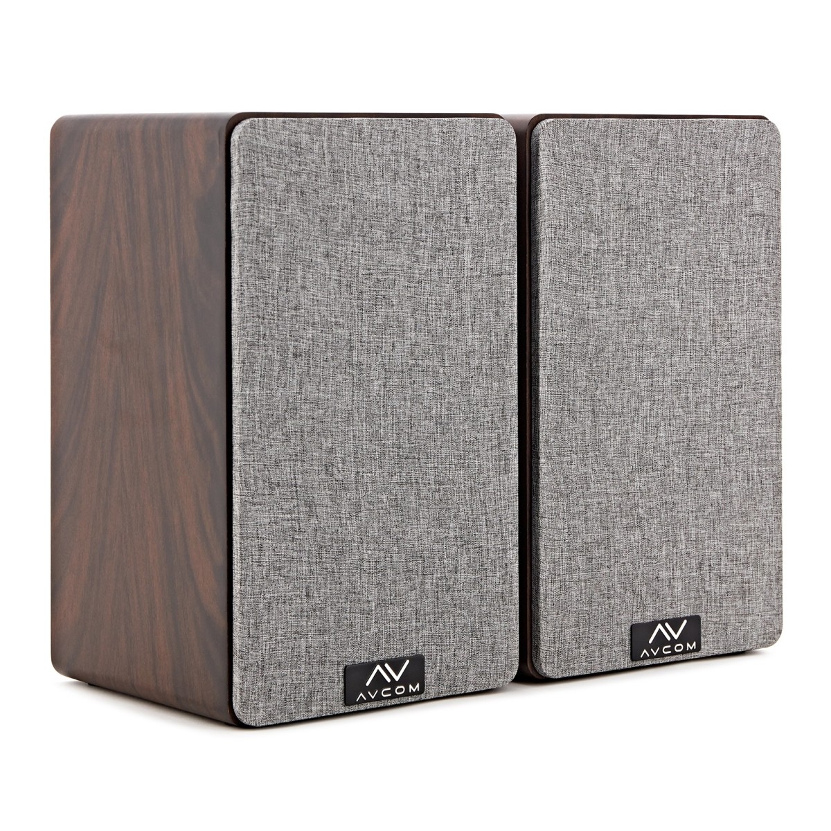 AVCOM 6'' Bookshelf Speaker Pair, Walnut