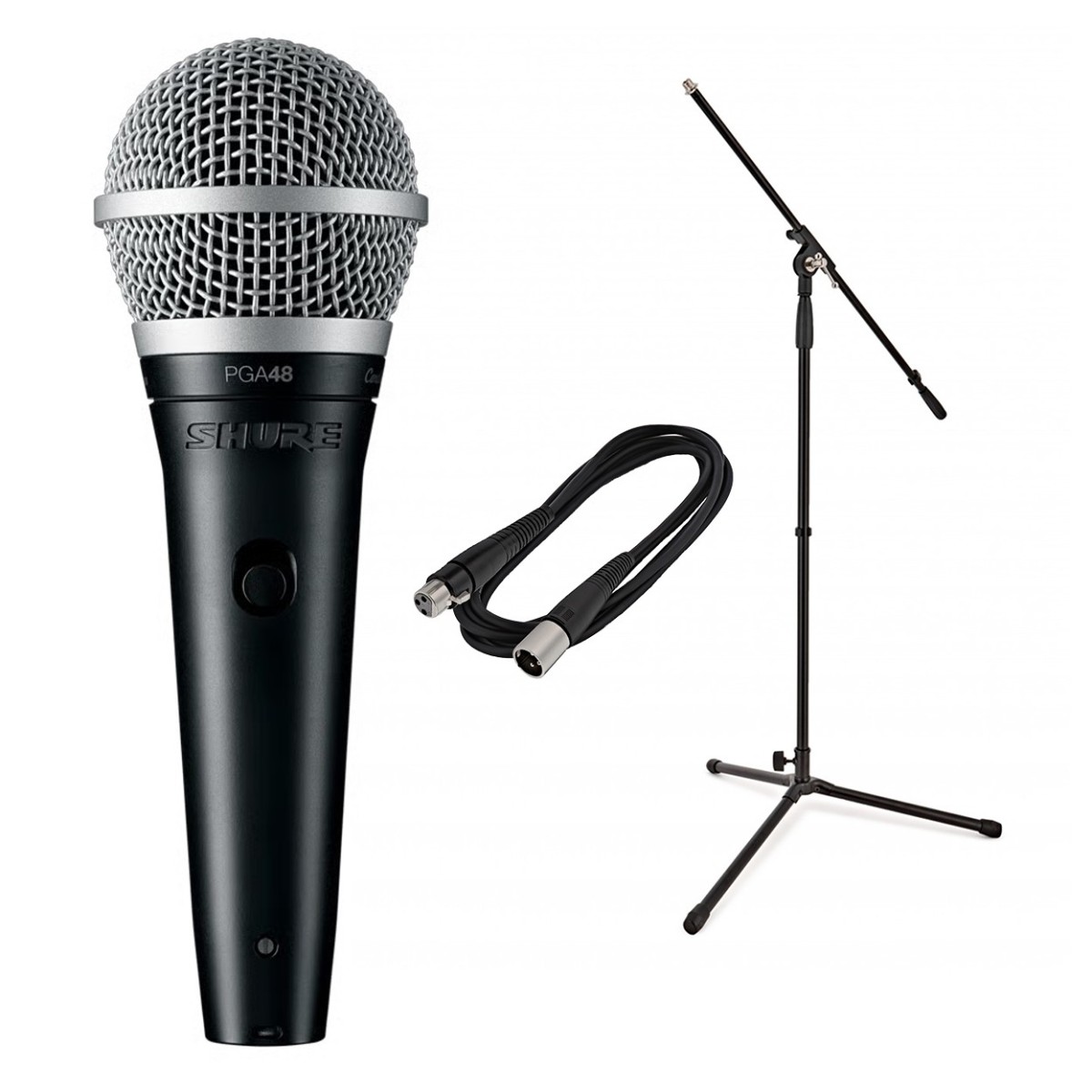 Shure PGA48 Cardioid Dynamic Vocal Microphone Bundle