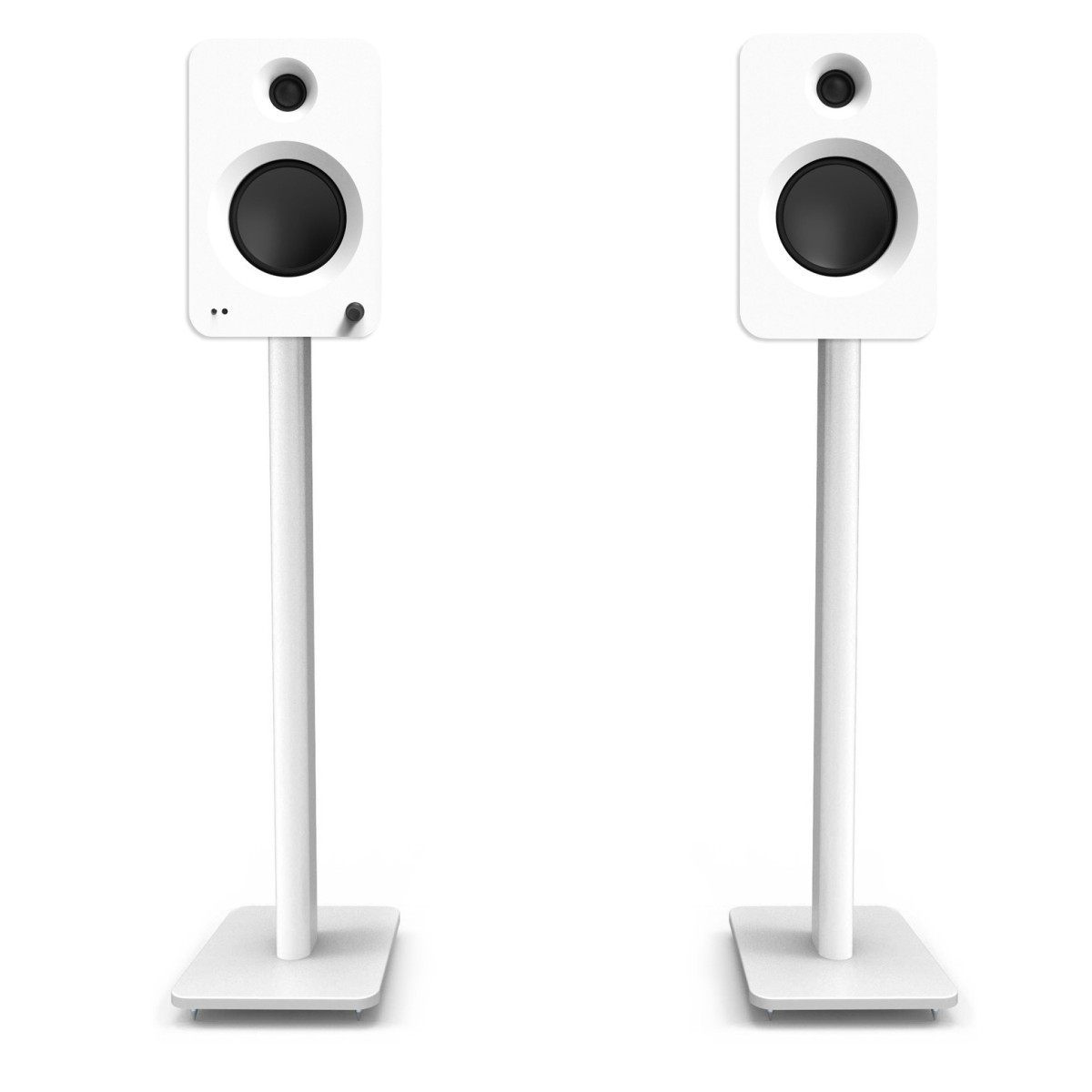 Kanto REN Powered Speakers with SP32 Speaker Stands, Matte White