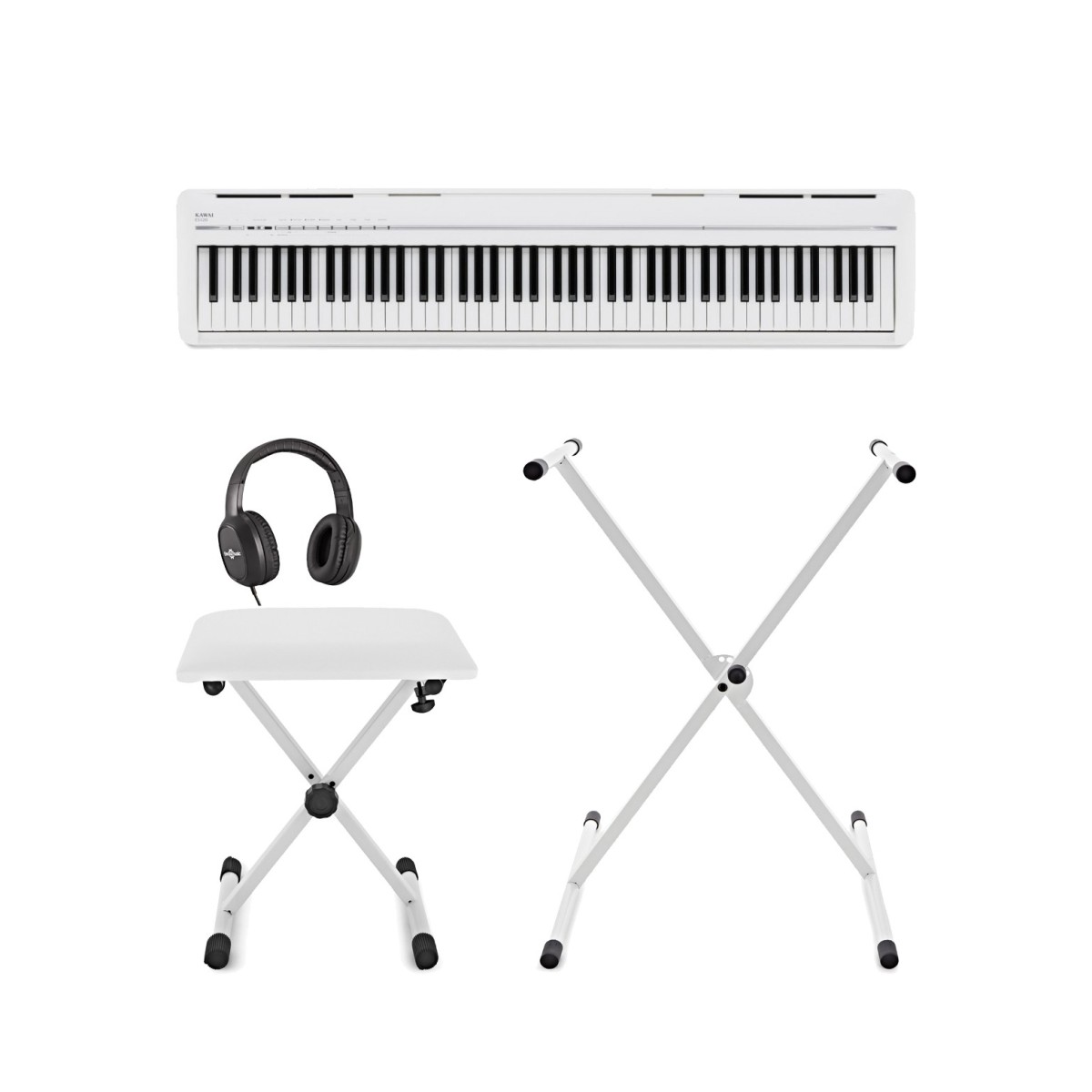 Kawai ES120 Digital Stage Piano X Frame Package, White