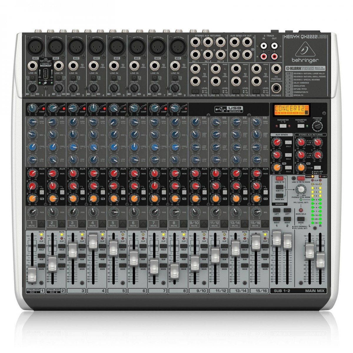 Behringer XENYX QX2222USB USB Mixer
