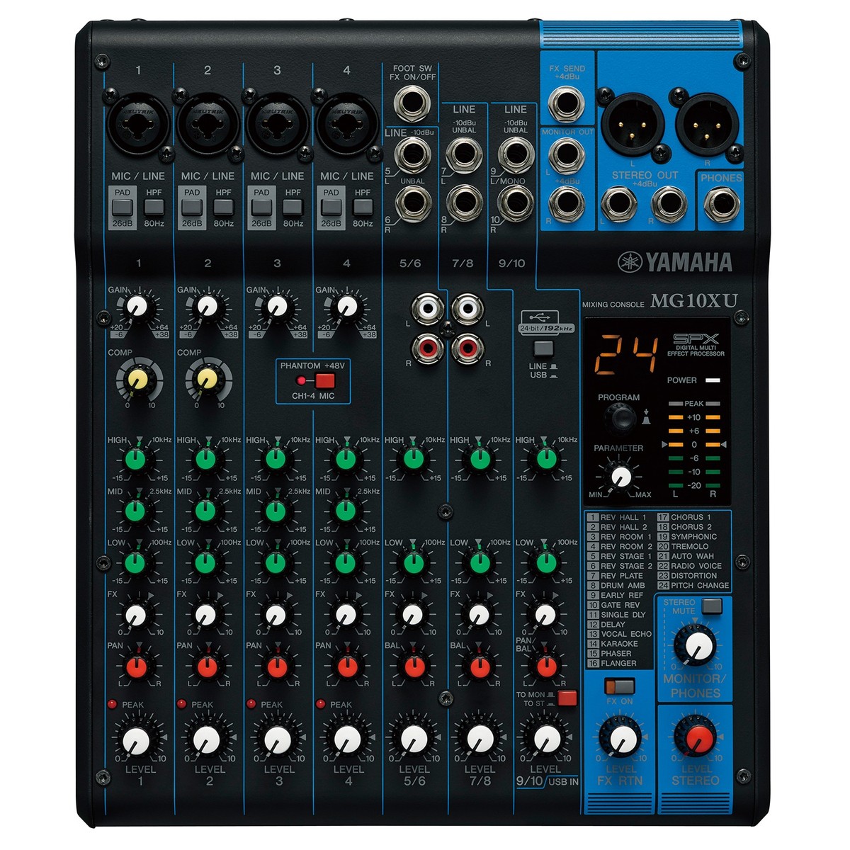 Yamaha MG10XU Analog USB Mixer