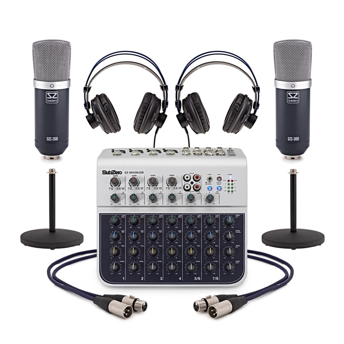 SubZero SZC-300 Desktop Podcast Pack, Duo