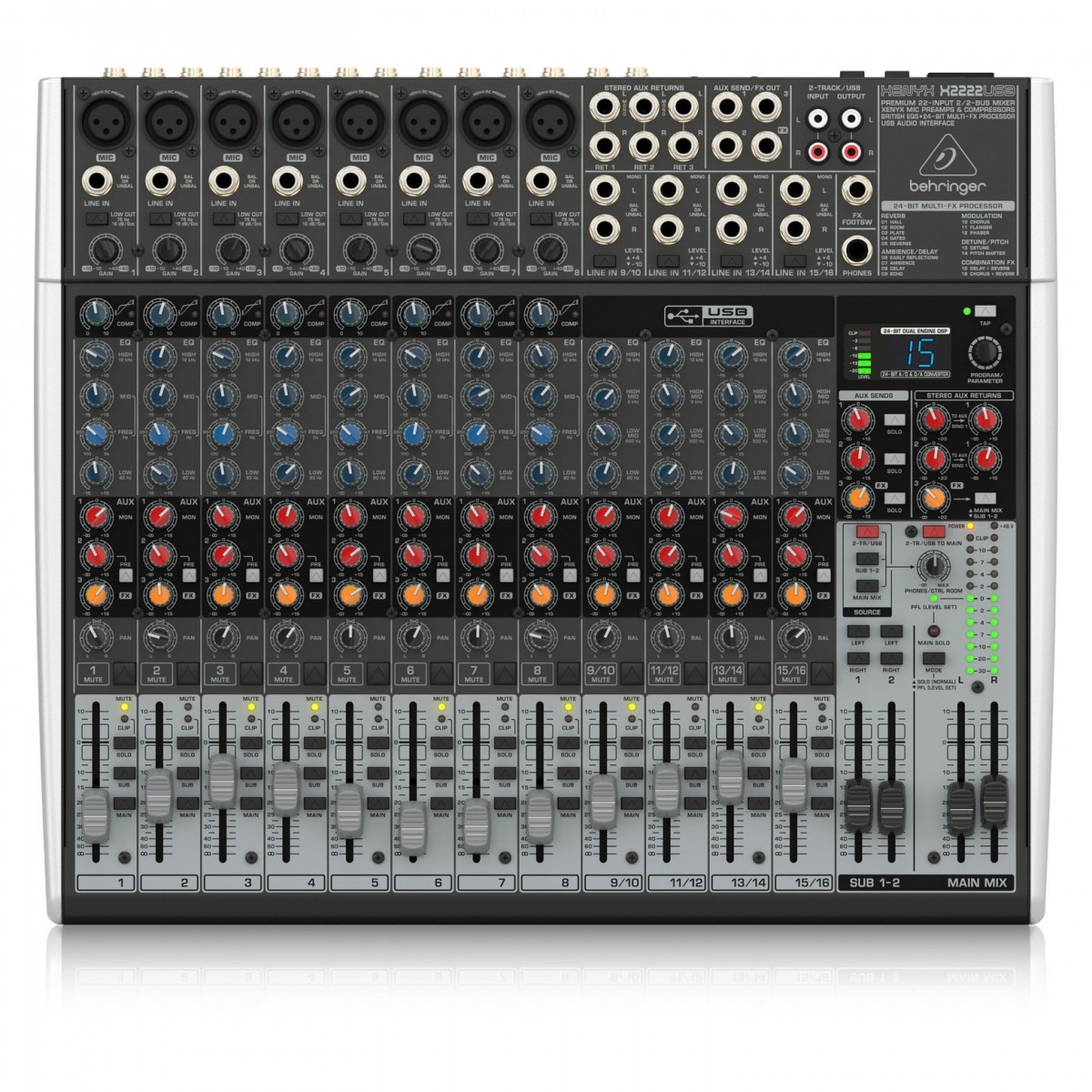 Behringer XENYX X2222USB 22 Channel Analog Mixer