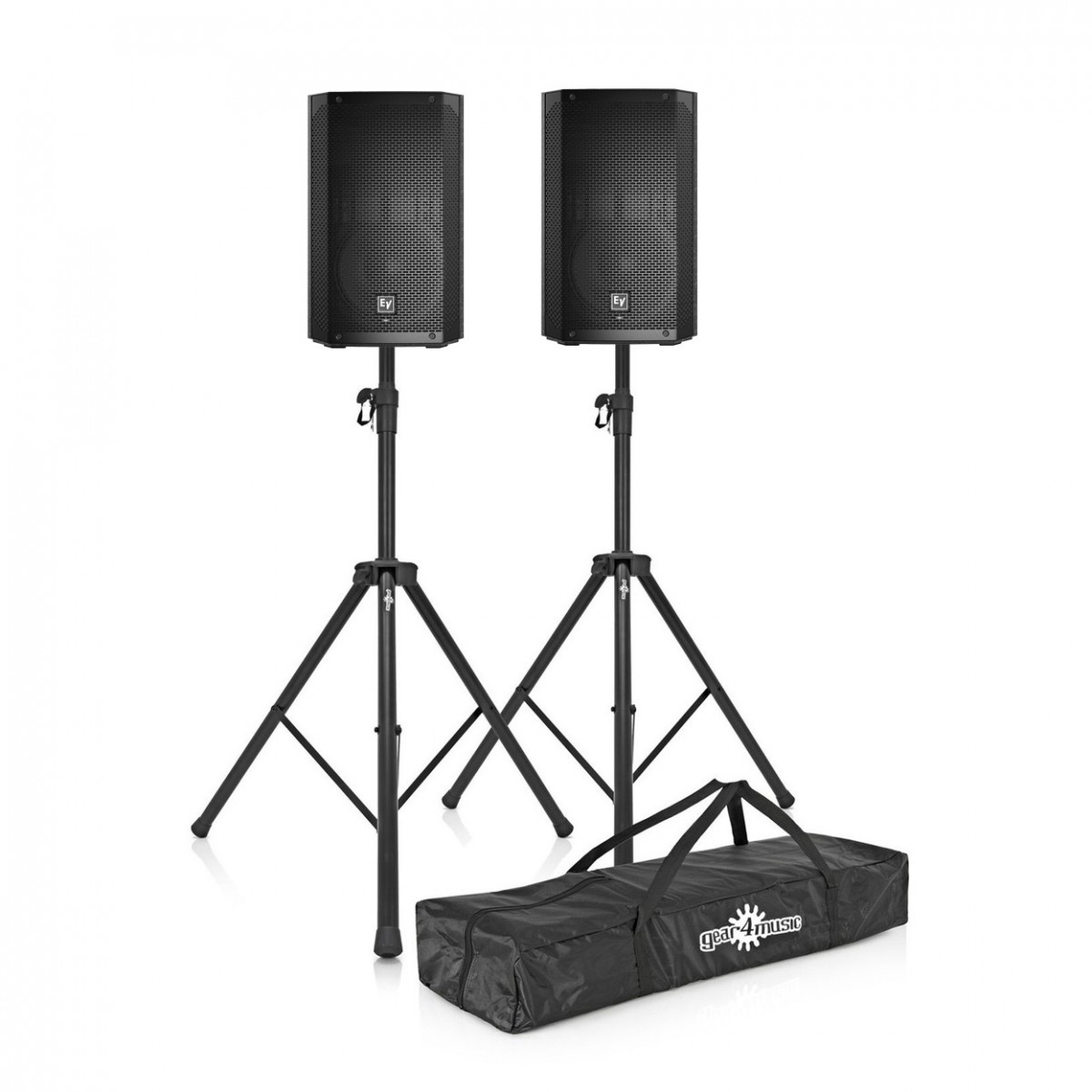 Electro-Voice ELX200-10 10'' Passive PA Speakers with Stands