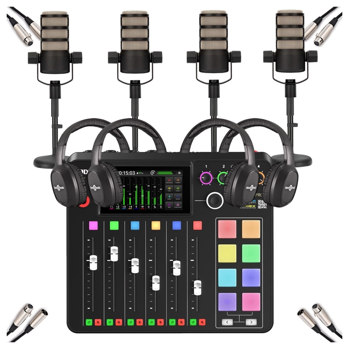 Rode Rodecaster Pro II Quad Bundle