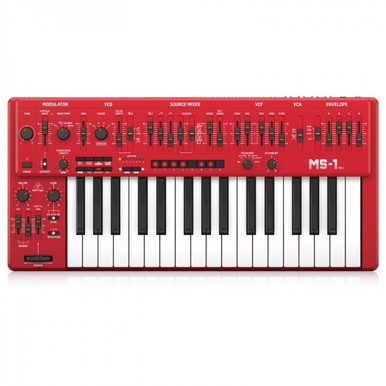 Behringer MS-1 MK II-RD Analog Synthesizer in RED