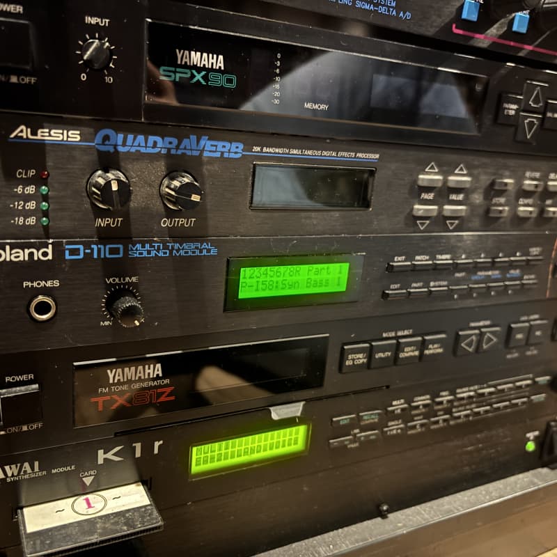 1988 Kawai K1R Rackmount Digital Synthesizer Module Black