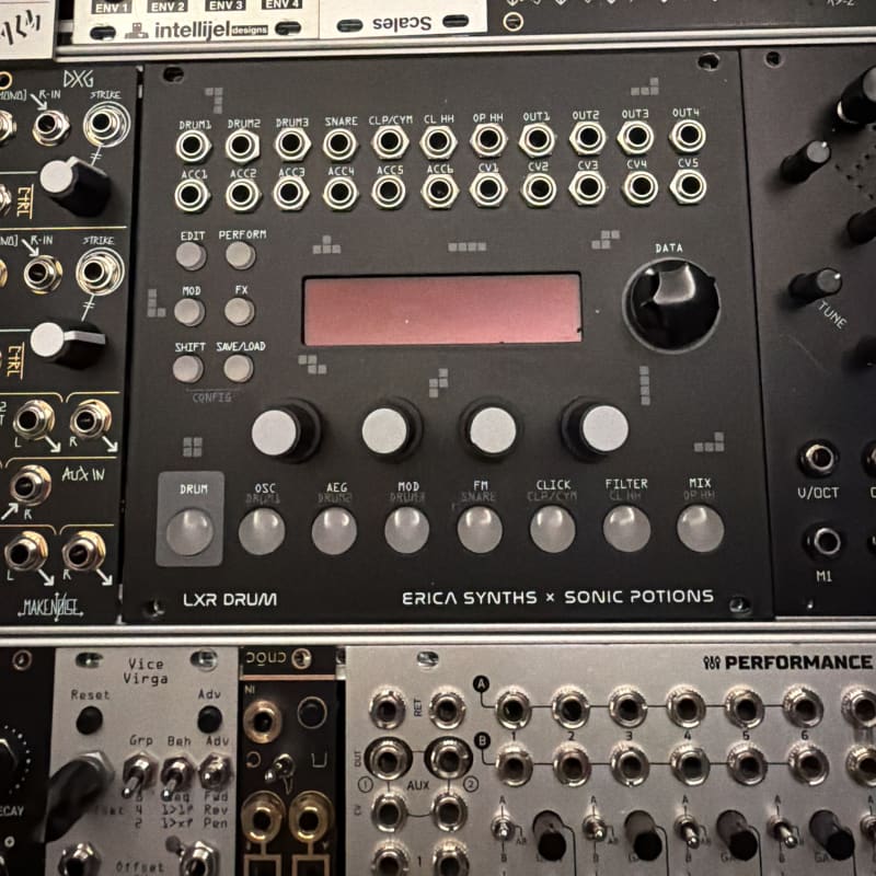 2022 - Present Erica Synths LXR Drum Eurorack Module Black