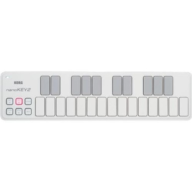 Korg nanoKEY2 MIDI Keyboard in White