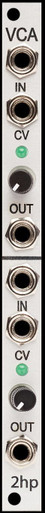 2HP VCA Eurorack Module
