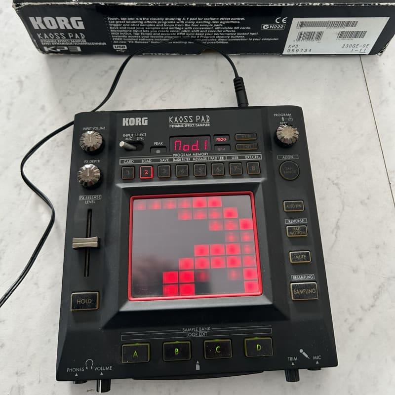 2000s Korg KP3 Kaoss Pad 3 Dynamic Effect / Sampler Black