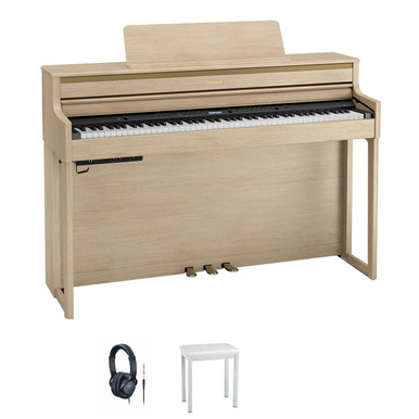 Roland HP704 Digital Piano in Cream Bundle