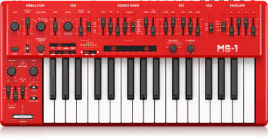 B Stock : Behringer MS-1-RD Behringer MS-1-RD Analog Synthesizer in RED 0004