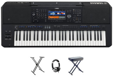 Yamaha PSR-SX700 Keyboard in Black Bundle 1