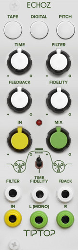 TipTop Audio - ECHOZ Time Delay Effect Collection (White) - Eurorack Module
