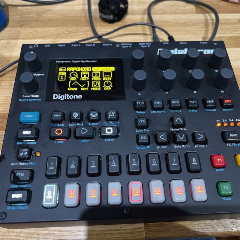 2017 - 2024 Elektron Digitone 8-Voice Digital Synthesizer Black