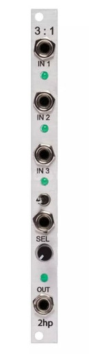 2hp - 3:1 Gate Switch - Eurorack Module