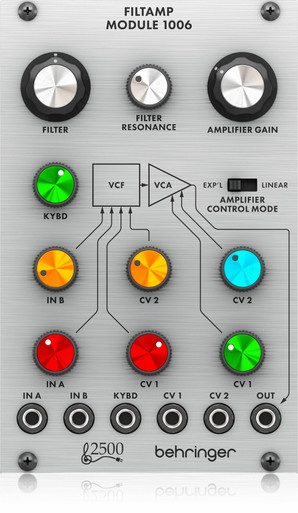 Behringer 2500 Series - FiltAmp 1006 Filter VCA - Eurorack Module