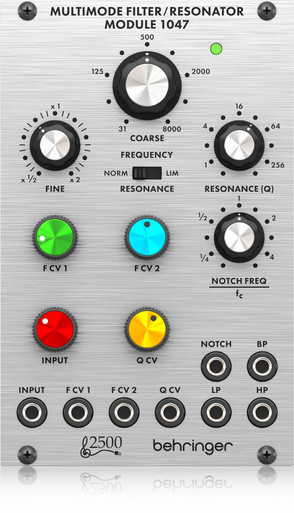 Behringer Multimode Filter / Resonator Module 1047 2500 Series Eurorack Module