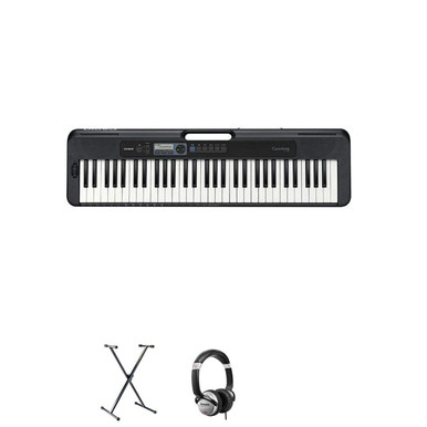 Casio CT-S300C5 Keyboard in Black Bundle