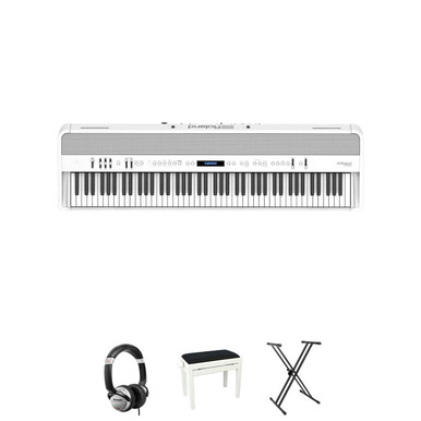 Roland FP-90X Digital Piano in White Bundle 1
